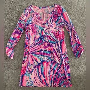 Lilly Pulitzer Pink and Blue Patterned Tunic